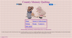 Desktop Screenshot of countrymemoryquilting.safewebshop.com