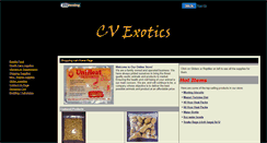 Desktop Screenshot of cvexotics.safewebshop.com